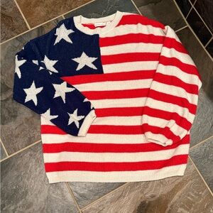Altar'd State Red, White, and Blue Star Sweater
